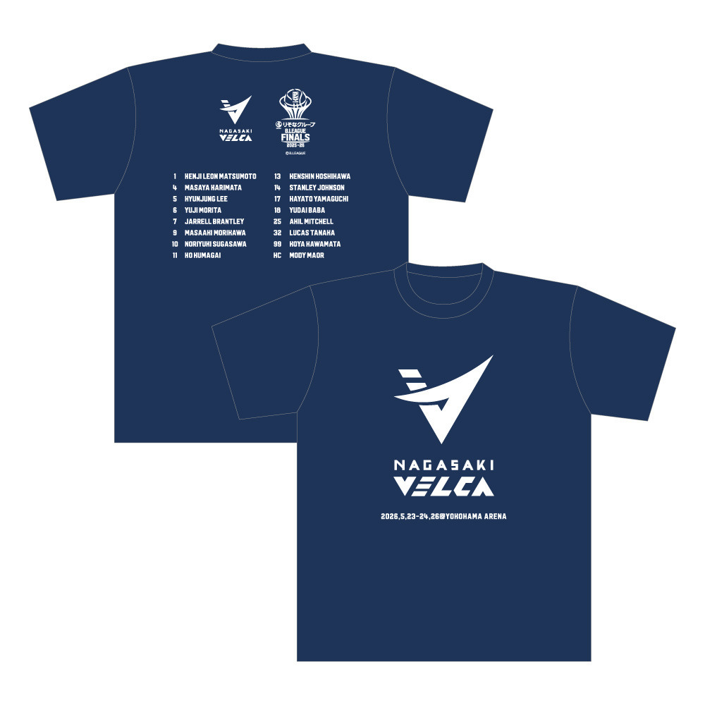 【長崎ヴェルカ】りそなグループ B.LEAGUE FINALS 2025-26　Tシャツ 詳細画像 1カラー 3