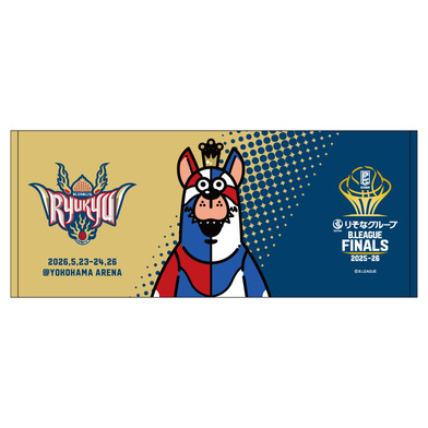【琉球ゴールデンキングス】りそなグループ B.LEAGUE FINALS 2025-26 フェイスタオル（ゴーディ）