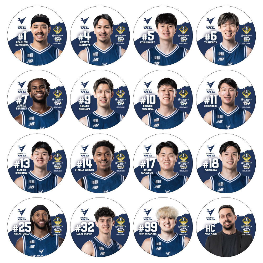 【長崎ヴェルカ】りそなグループ B.LEAGUE FINALS 2025-26 缶バッジ(シークレット) 詳細画像 1カラー 1