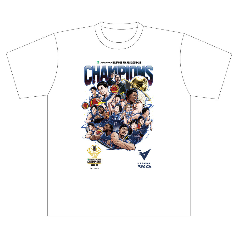 【長崎ヴェルカ】りそなグループ B.LEAGUE CHAMPIONS 2025-26 Tシャツ 詳細画像 1カラー 1