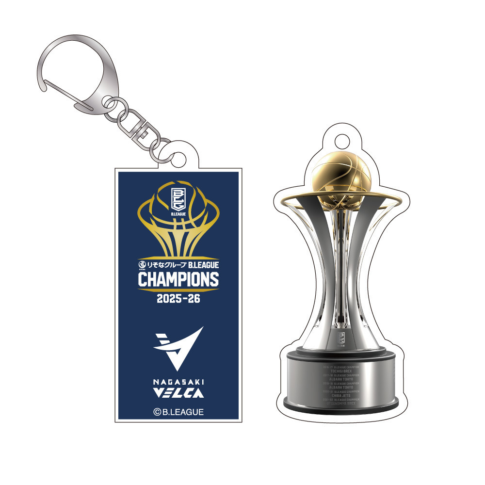 りそなグループ B.LEAGUE CHAMPIONS 2025-26　アクリル2連チャーム（ロゴ＆トロフィー） 詳細画像 1カラー 2