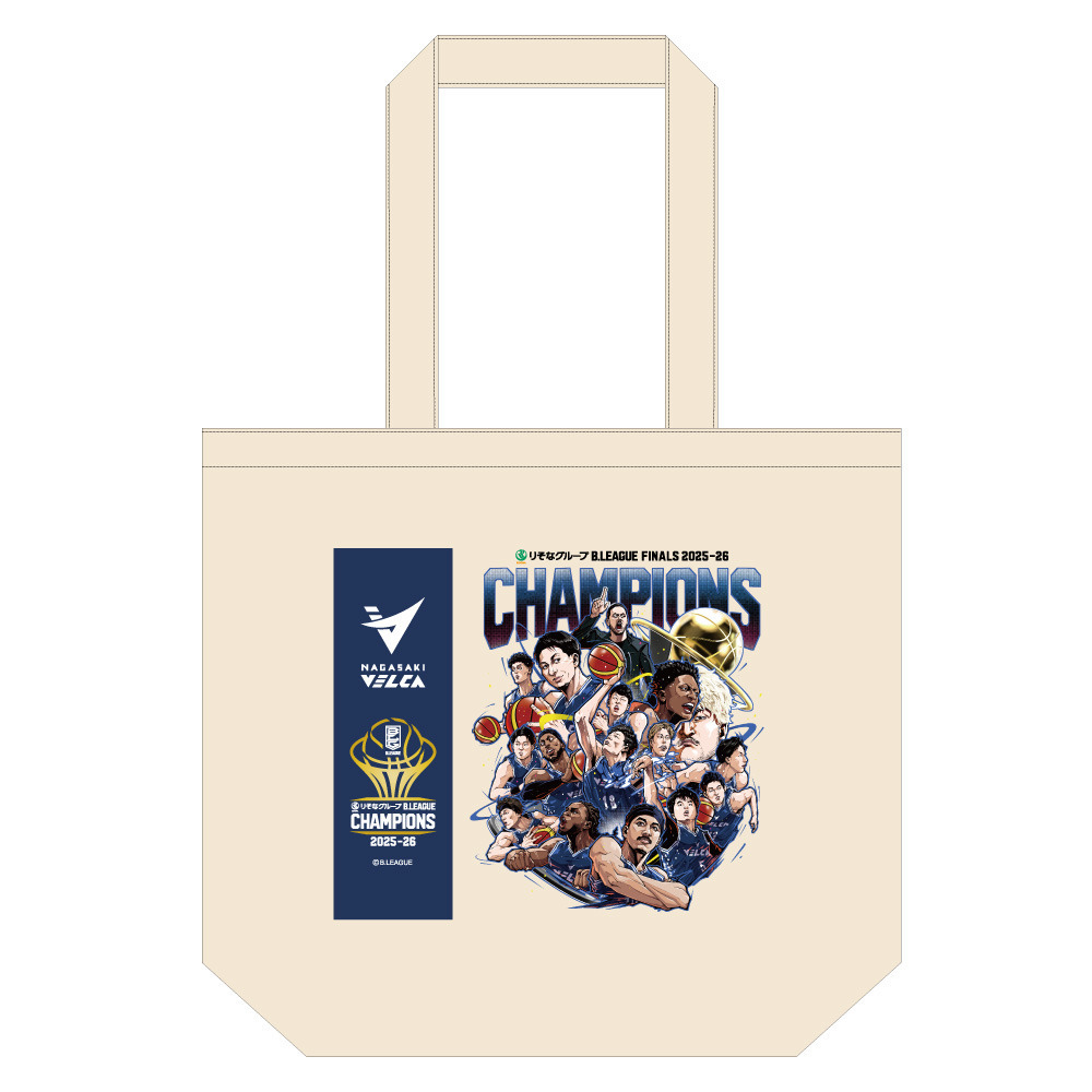【長崎ヴェルカ】りそなグループ B.LEAGUE CHAMPIONS 2025-26　トートバッグ 詳細画像 1カラー 1