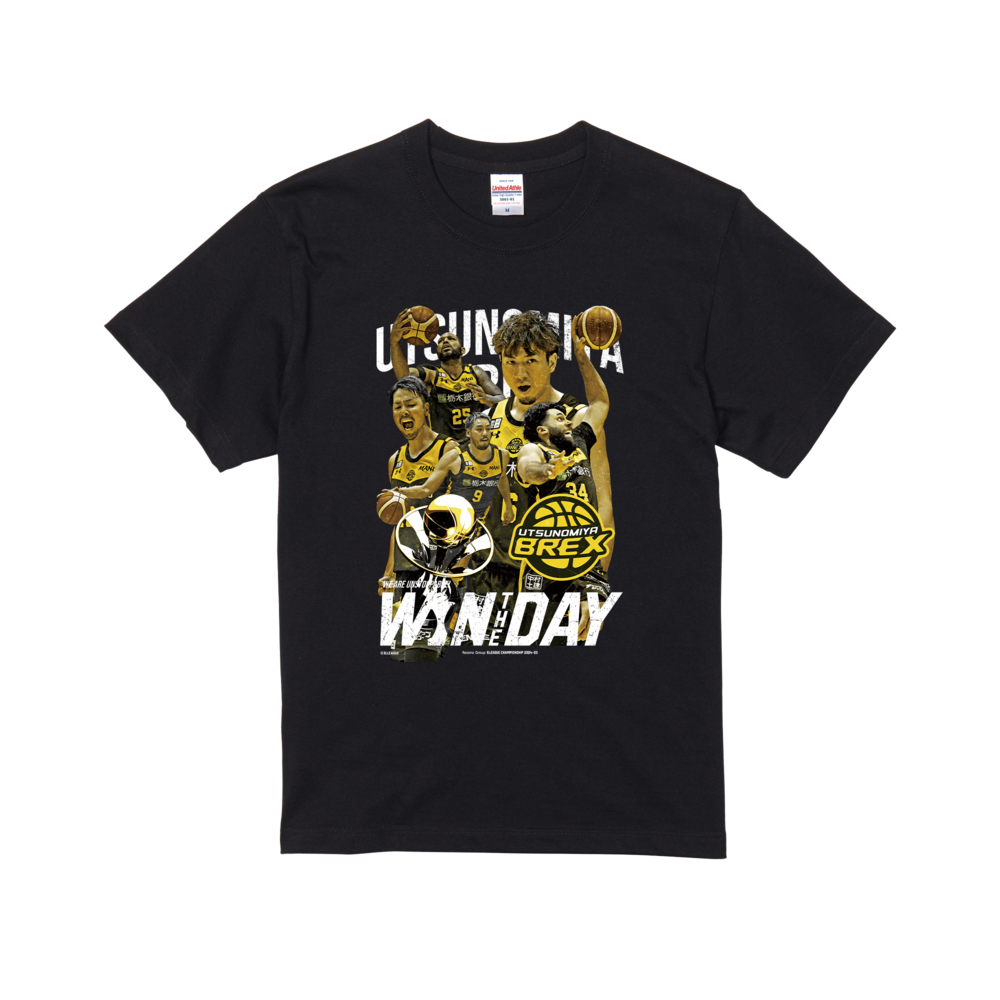 りそなグループ B.LEAGUE CHAMPIONSHIP 2024-25 オフィシャルTシャツ　宇都宮ブレックス 詳細画像 ブラック 1
