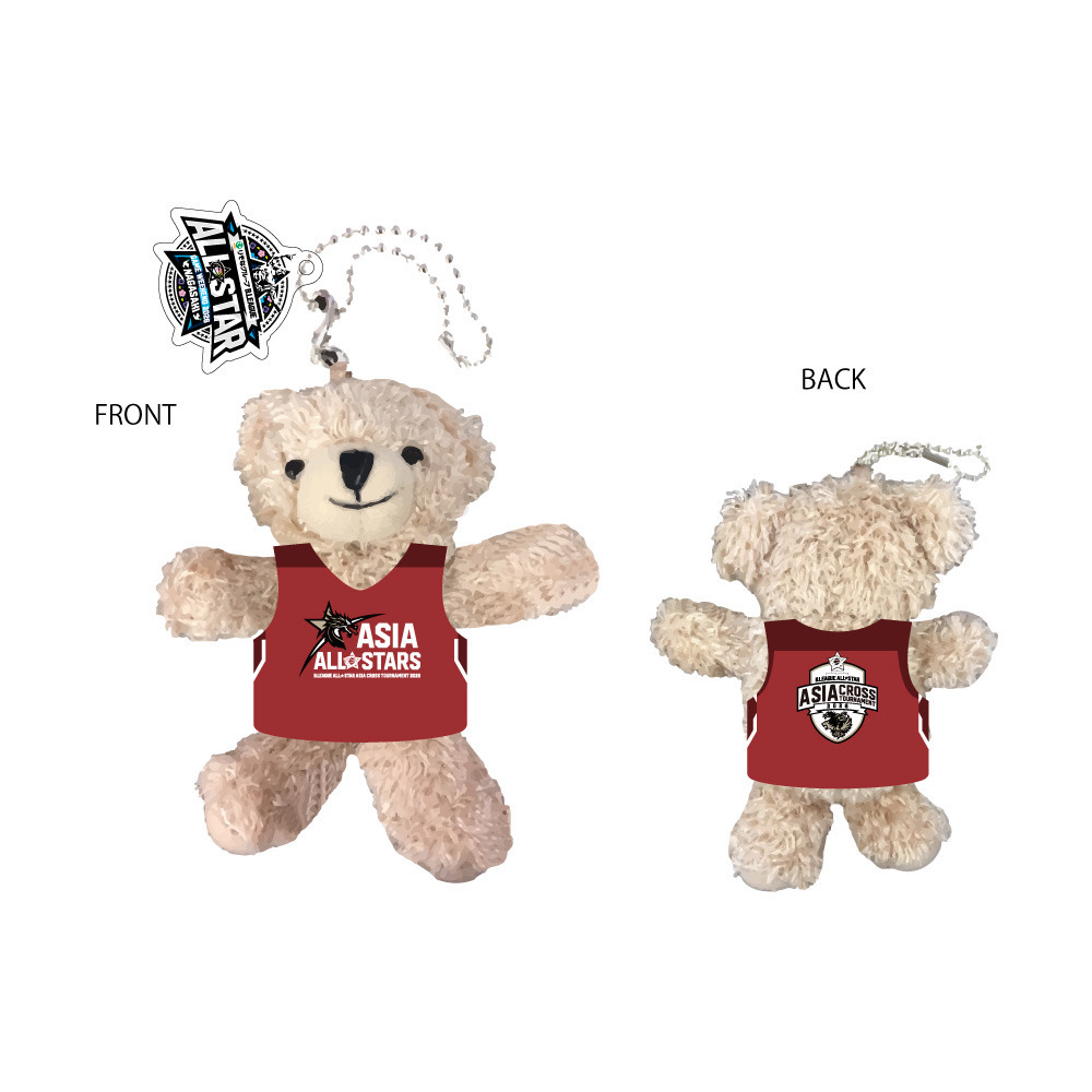 ＜りそなグループ Bリーグオールスター 2026＞ユニホームベアキーチェーン 詳細画像 ASIA ALL-STARS 1