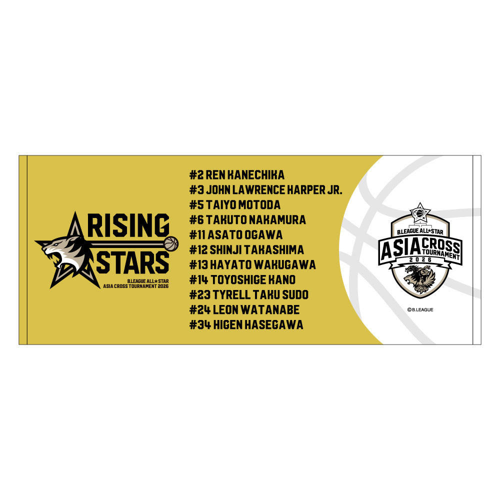 ＜りそなグループ Bリーグオールスター 2026＞フェイスタオル 詳細画像 RISING STARS 1