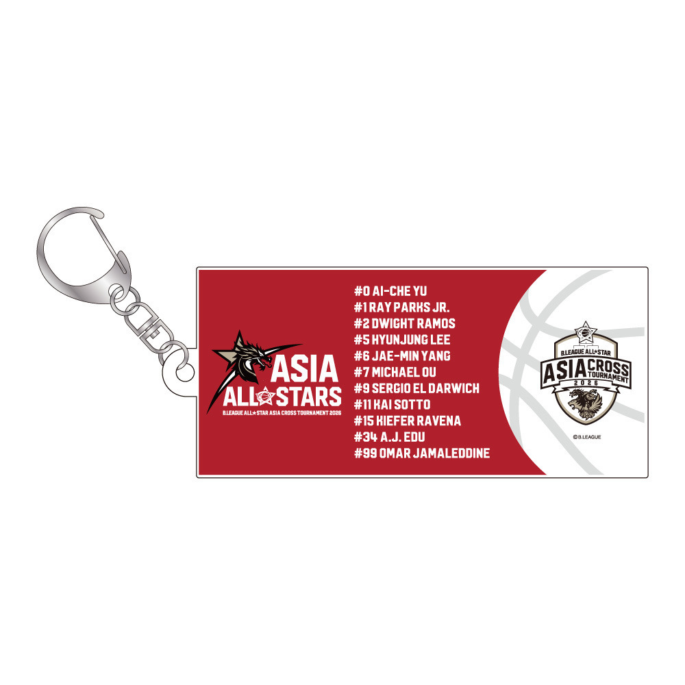 ＜りそなグループ Bリーグオールスター 2026＞アクリルキーホルダー 詳細画像 ASIA ALL-STARS 1