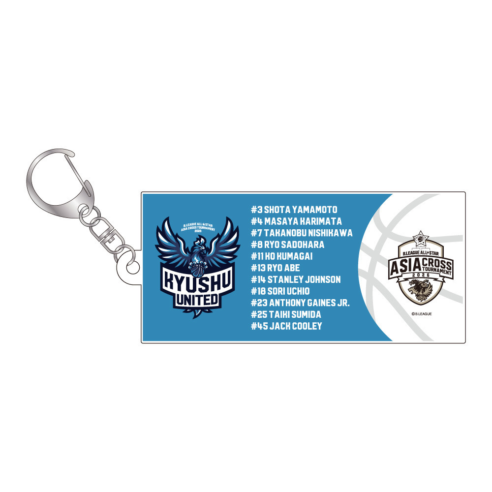 ＜りそなグループ Bリーグオールスター 2026＞アクリルキーホルダー 詳細画像 KYUSHU UNITED 1