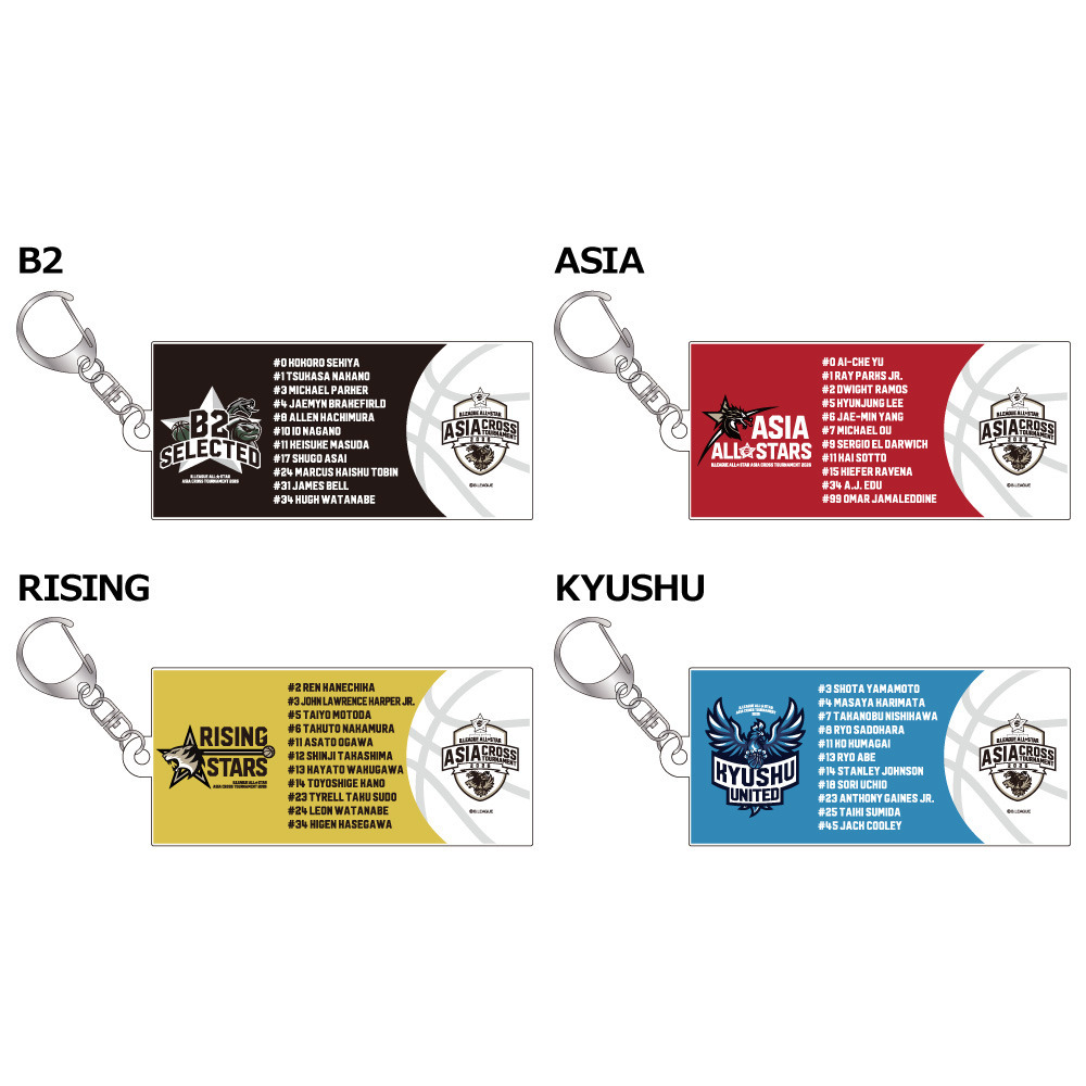 ＜りそなグループ Bリーグオールスター 2026＞アクリルキーホルダー 詳細画像 KYUSHU UNITED 2