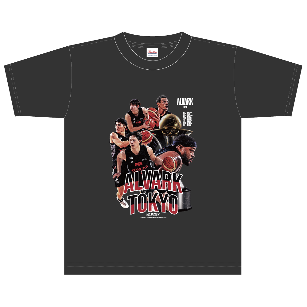 【アルバルク東京】りそなグループ B.LEAGUE CHAMPIONSHIP 2025-26 オフィシャルTシャツ 詳細画像 ブラック 1