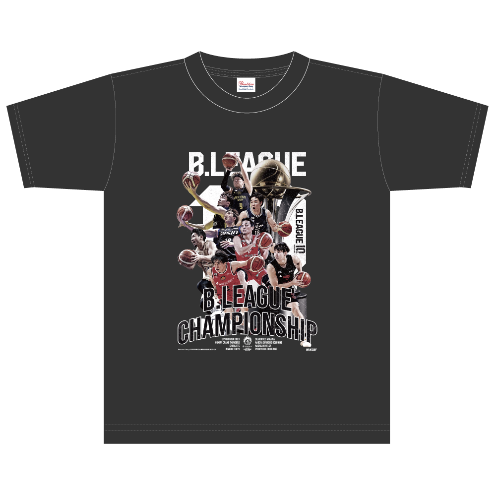 【オンライン限定出場クラブデザイン】りそなグループ B.LEAGUE CHAMPIONSHIP 2025-26 オフィシャルTシャツ　 詳細画像 ブラック 1