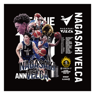 【長崎ヴェルカ】りそなグループ B.LEAGUE CHAMPIONSHIP 2025-26 オフィシャルハンカチ