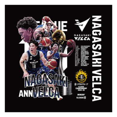 【長崎ヴェルカ】りそなグループ B.LEAGUE CHAMPIONSHIP 2025-26 オフィシャルハンカチ