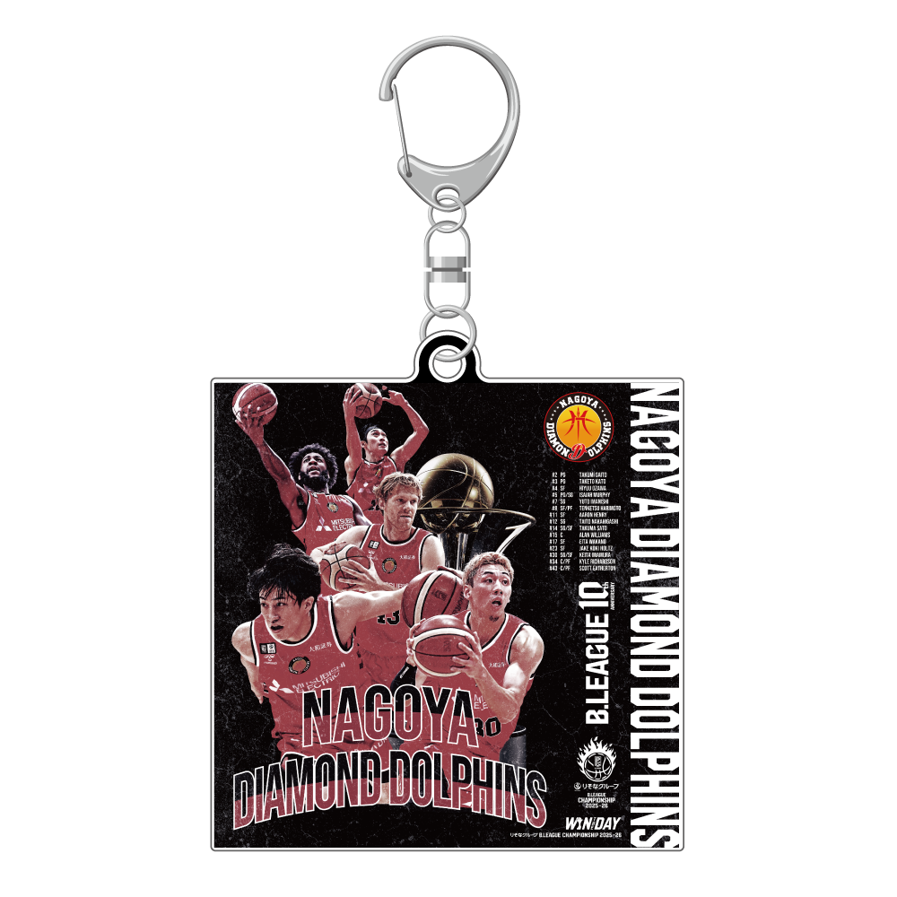 【名古屋ダイヤモンドドルフィンズ】りそなグループ B.LEAGUE CHAMPIONSHIP 2025-26 オフィシャルアクリルキーホルダー　 詳細画像 1カラー 1