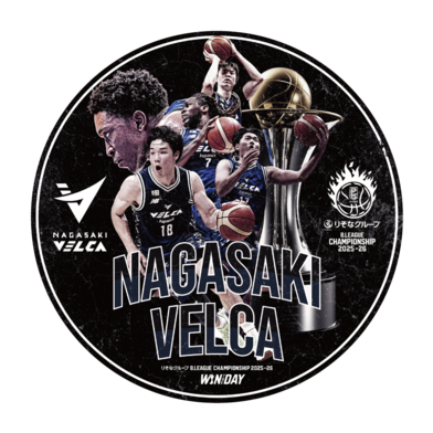 【長崎ヴェルカ】りそなグループ B.LEAGUE CHAMPIONSHIP 2025-26 オフィシャルステッカー　