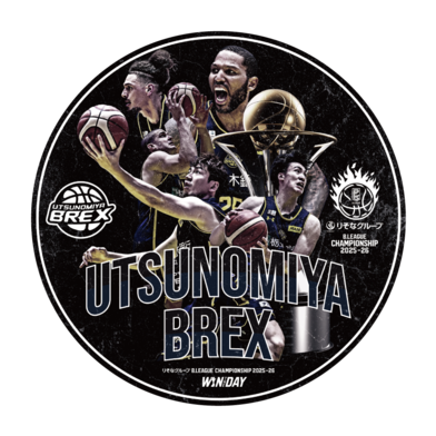 【宇都宮ブレックス】りそなグループ B.LEAGUE CHAMPIONSHIP 2025-26 オフィシャルステッカー　
