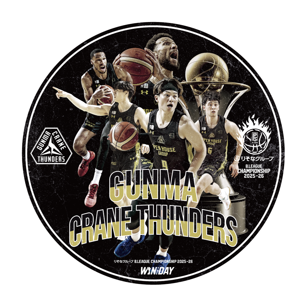 【群馬クレインサンダーズ】りそなグループ B.LEAGUE CHAMPIONSHIP 2025-26 オフィシャルステッカー　 詳細画像 1カラー 1