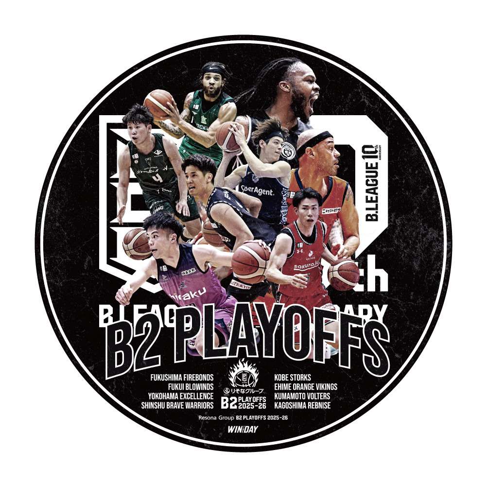 りそなグループ B2 PLAYOFFS 2025-26 オフィシャルステッカー　 詳細画像 1カラー 1