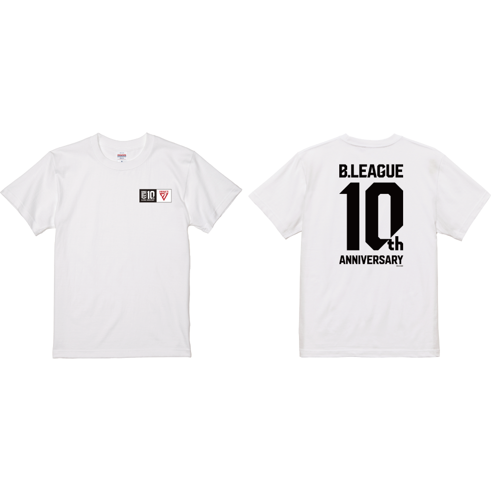 【B1東地区】B.LEAGUE 10th ANNIVERSARY&times;クラブロゴTシャツ 詳細画像 千葉ジェッツ-ホワイト 1