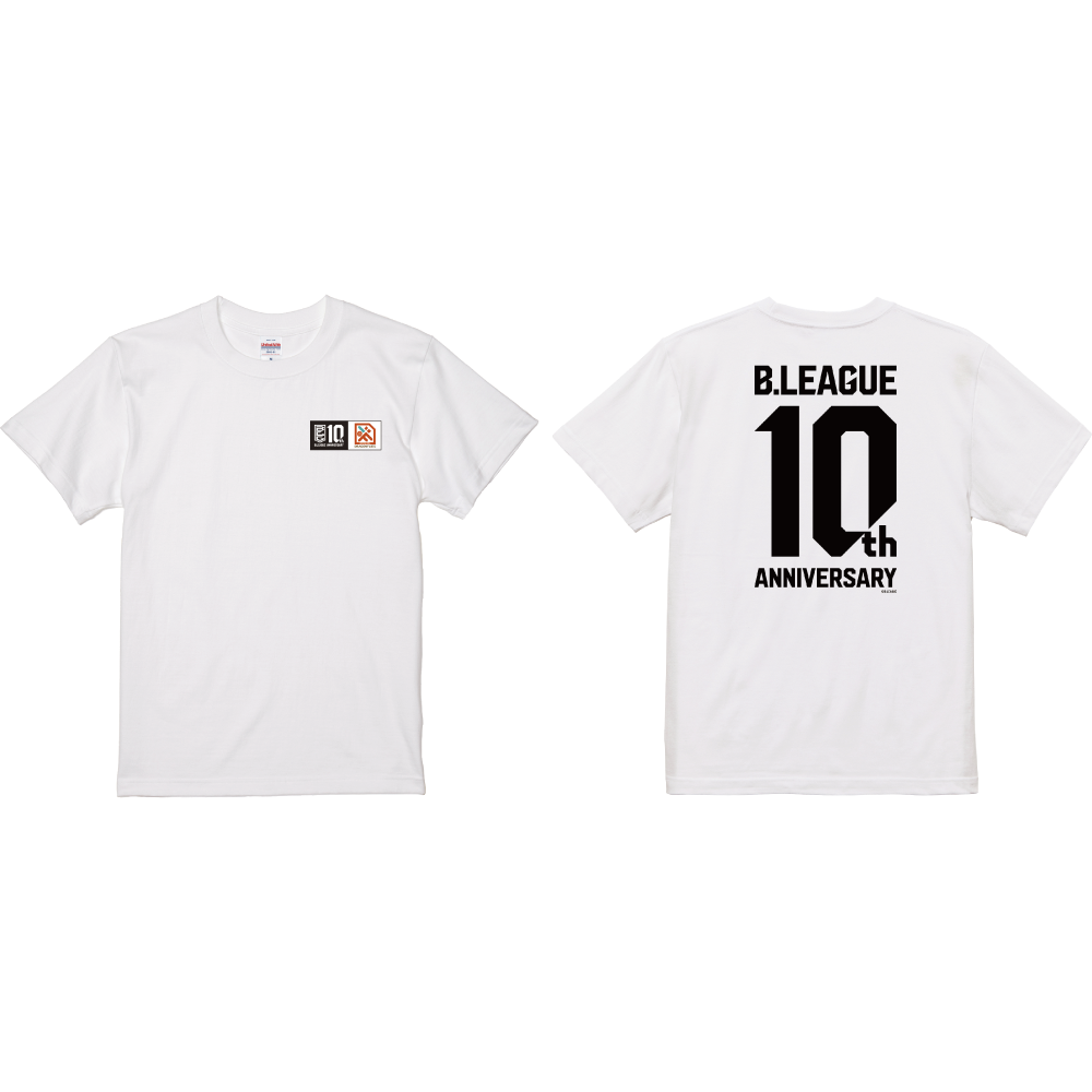 【B1西地区】B.LEAGUE 10th ANNIVERSARY&times;クラブTシャツ 詳細画像 広島ドラゴンフライズ-ホワイト 1
