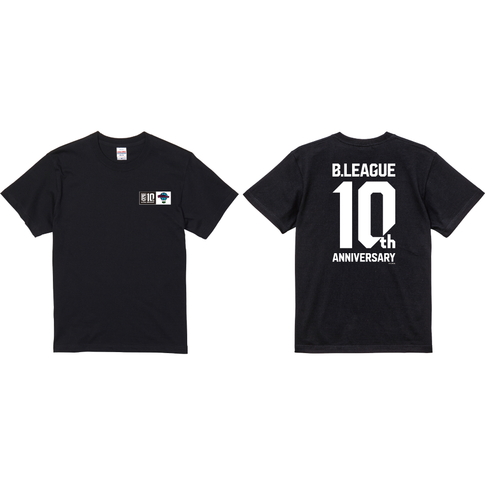 【B1西地区】B.LEAGUE 10th ANNIVERSARY&times;クラブTシャツ 詳細画像 佐賀バルーナーズ-ブラック 1