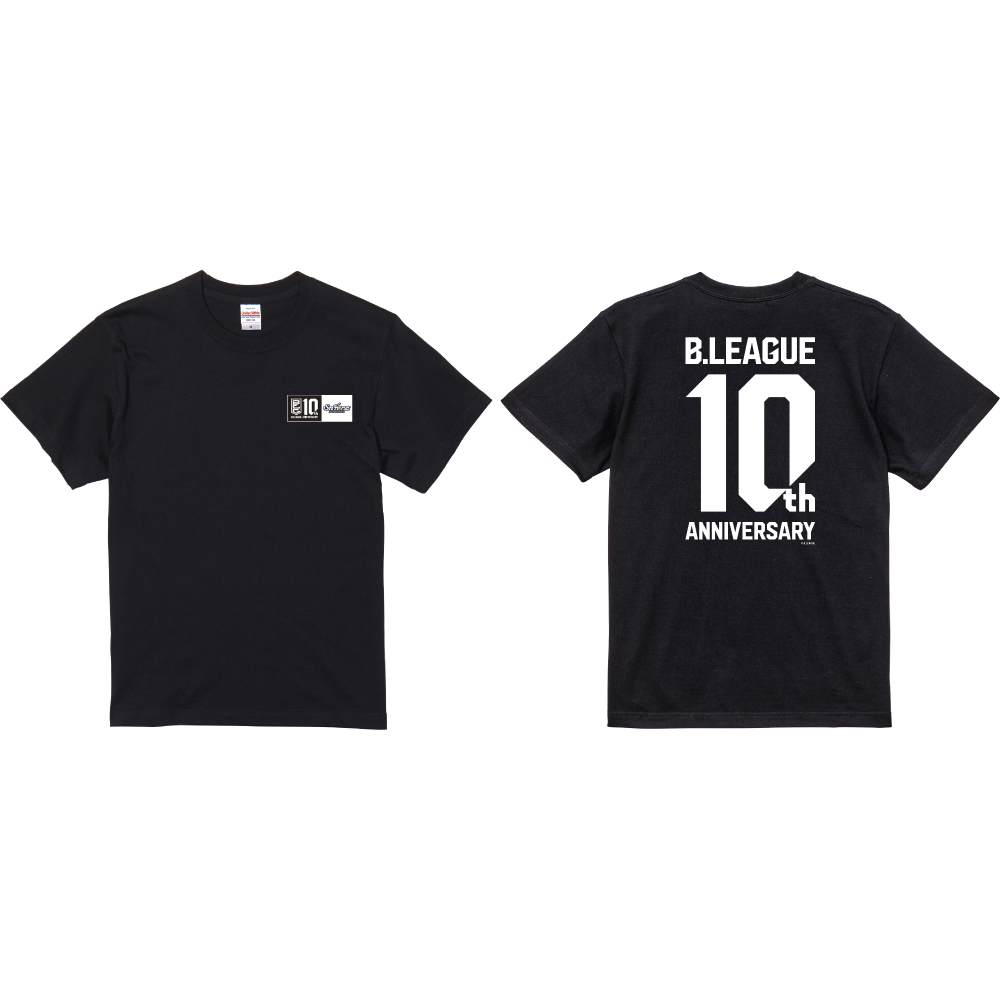 【B1西地区】B.LEAGUE 10th ANNIVERSARY&times;クラブTシャツ 詳細画像 シーホース三河-ブラック 1