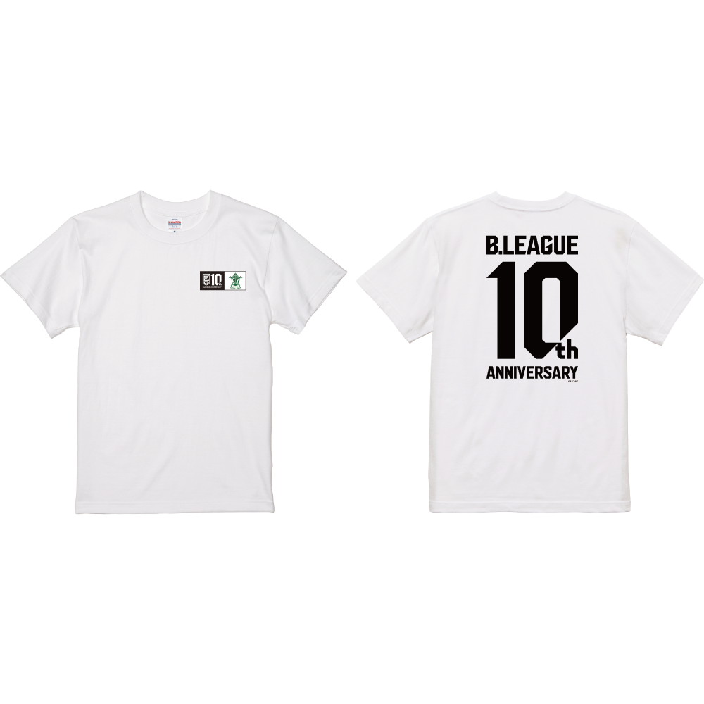 【B2東地区】B.LEAGUE 10th ANNIVERSARY&times;クラブTシャツ 詳細画像 横浜エクセレンス-ホワイト 1