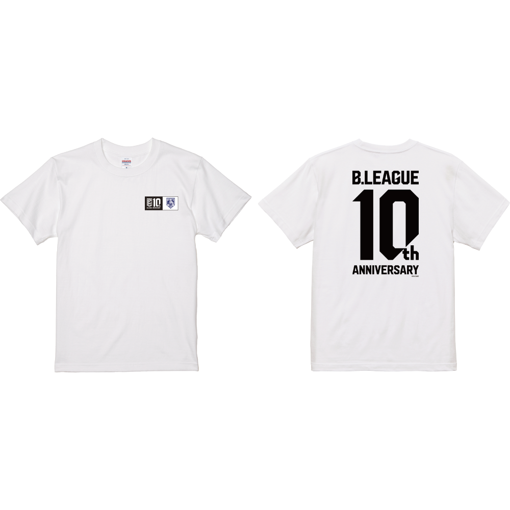 【B2東地区】B.LEAGUE 10th ANNIVERSARY&times;クラブTシャツ 詳細画像 福井ブローウィンズ-ホワイト 1