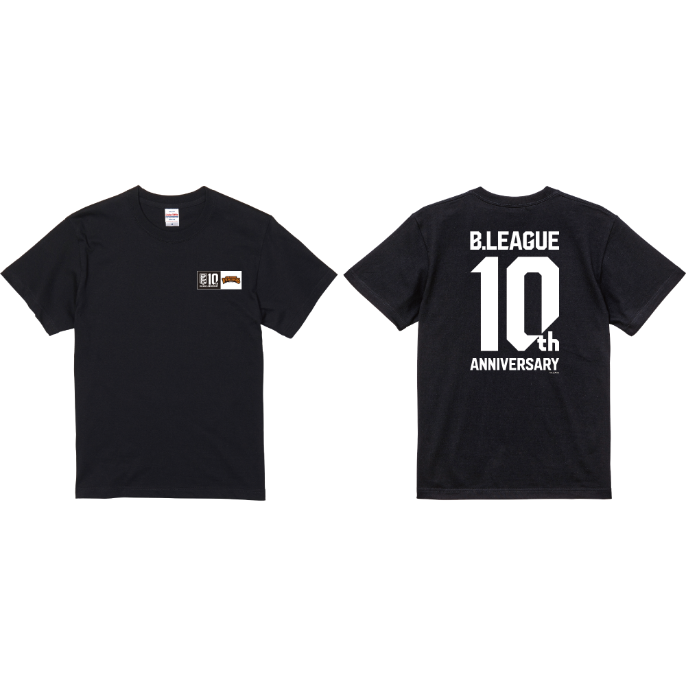 【B2西地区】B.LEAGUE 10th ANNIVERSARY&times;クラブTシャツ 詳細画像 愛媛オレンジバイキングス-ブラック 1