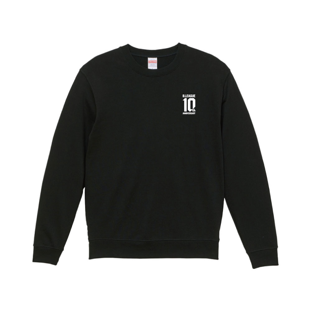 【全2色】B.LEAGUE 10th ANNIVERSARY History of Winners　Crew Sweat 詳細画像 ブラック 1