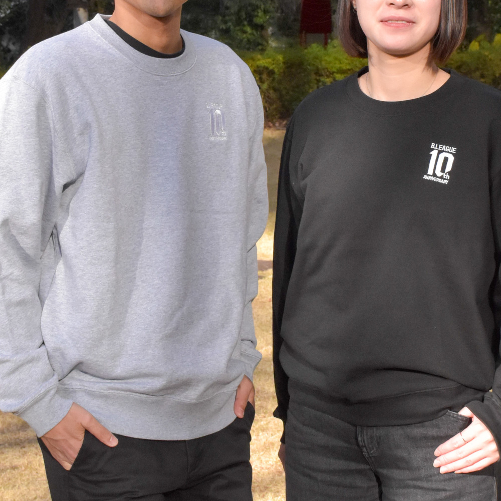 【全2色】B.LEAGUE 10th ANNIVERSARY History of Winners　Crew Sweat 詳細画像 ブラック 5
