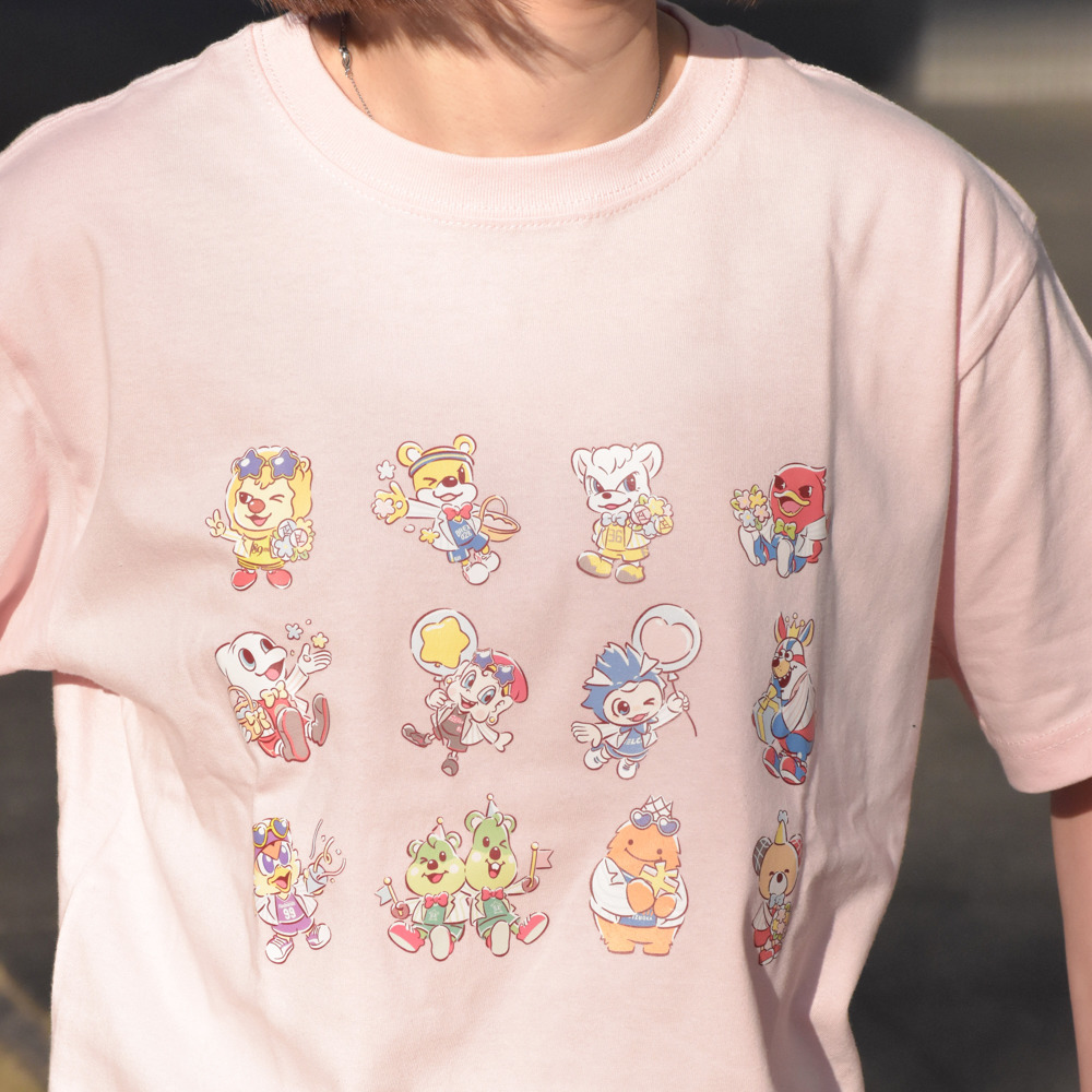 【全2色】B.LEAGUE MASCOT PARTY vol.1 Tシャツ 詳細画像 ベビーピンク 2