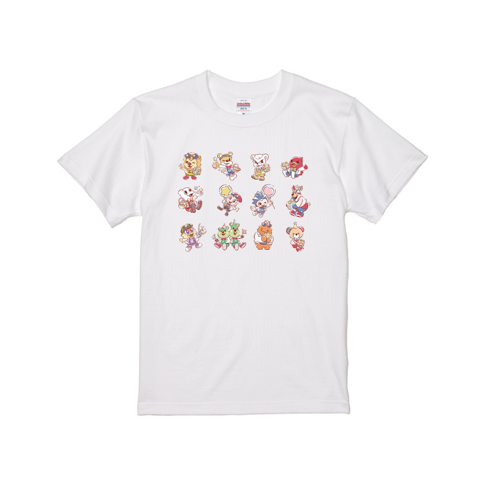 【全2色】B.LEAGUE MASCOT PARTY vol.1 Tシャツ 詳細画像 ホワイト 1