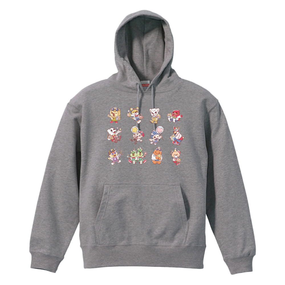 【全2色】B.LEAGUE MASCOT PARTY vol.1 PO Hoodie 詳細画像 ミックスグレー 1
