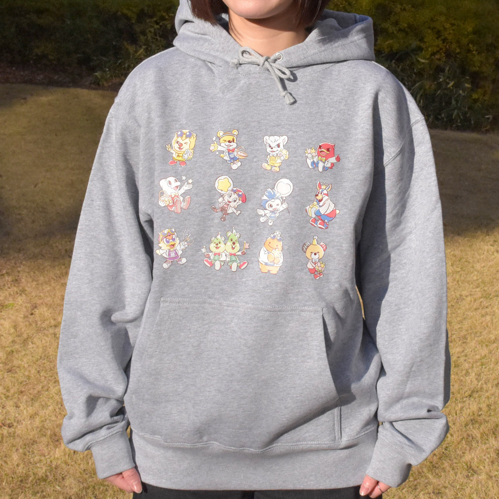 【全2色】B.LEAGUE MASCOT PARTY vol.1 PO Hoodie 詳細画像 ミックスグレー 2