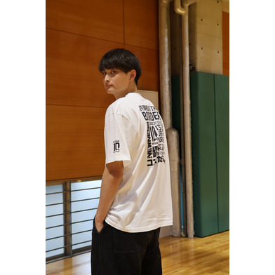 【浅井英矢選手着用】B.LEAGUE 10th ANNIVERSARY season theme typography T-shirt