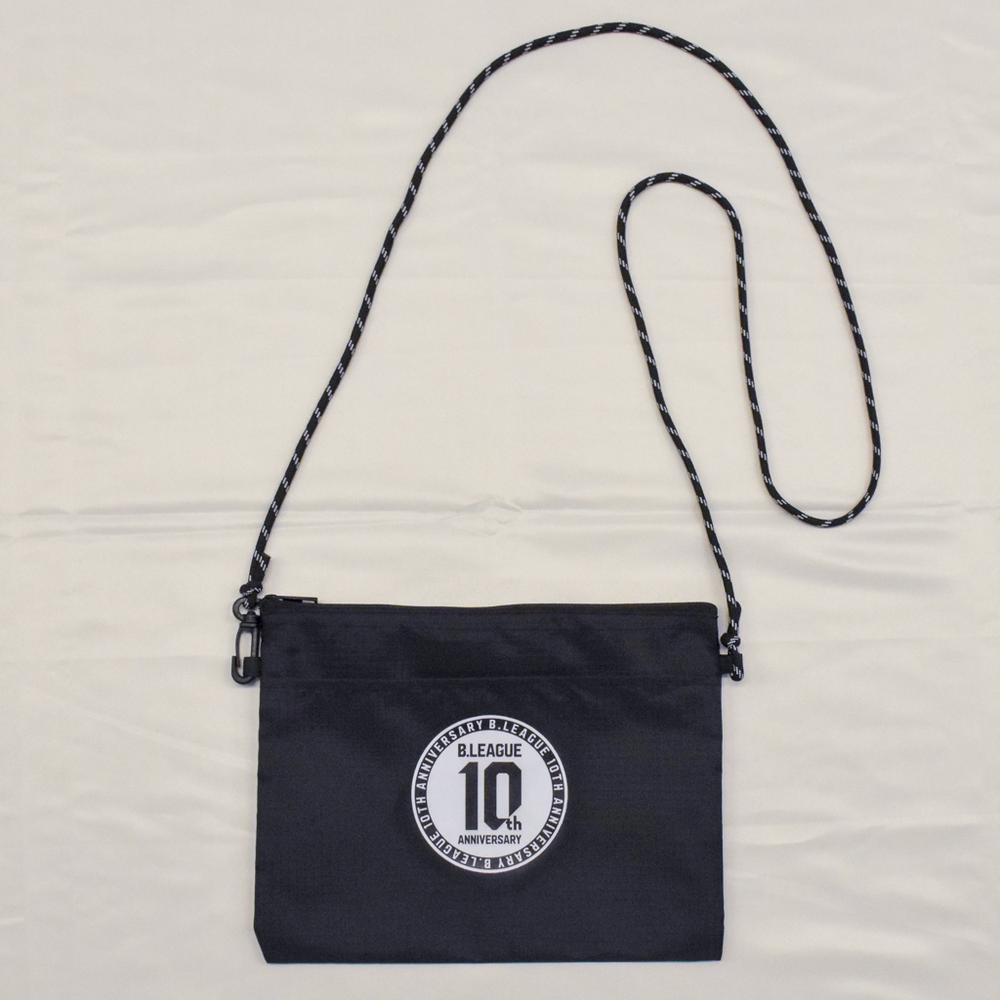 B.LEAGUE 10th ANNIVERSARY リップストップポケットサコッシュ 詳細画像 ブラック 3
