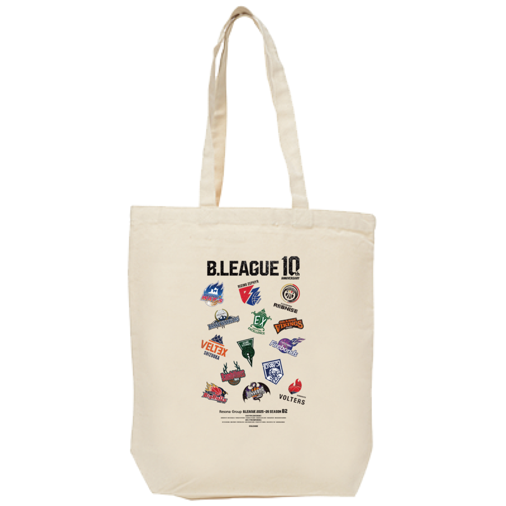 【全2色】B.LEAGUE 10th ANNIVERSARY B2 ALL CLUB　TOTE 詳細画像 ナチュラル 1