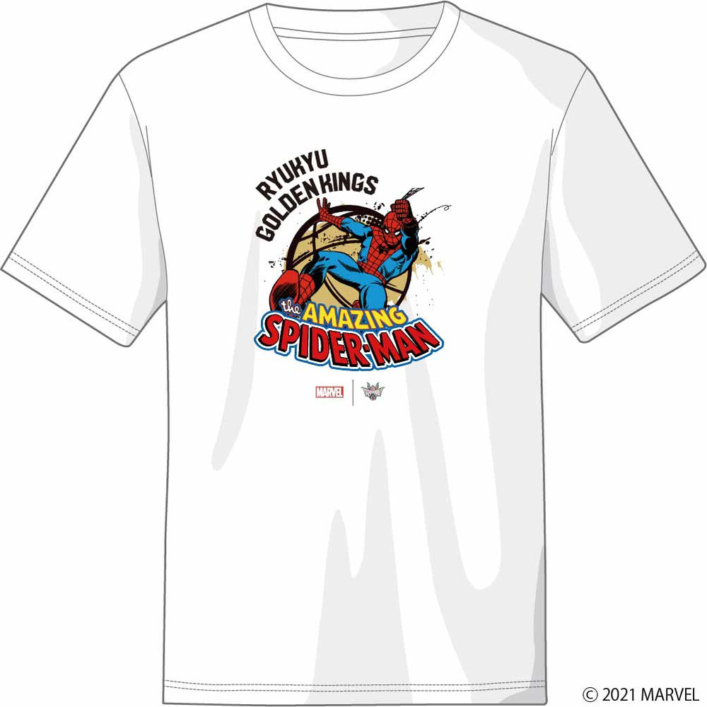 スパイダーマン / 琉球ゴールデンキングス Tシャツ 詳細画像 ホワイト 1