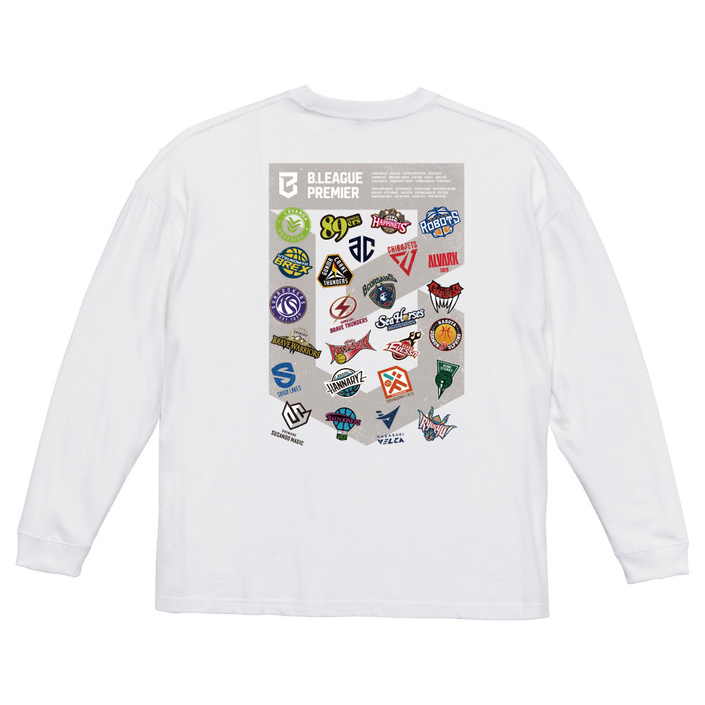 B.PREMIER ALL LOGO LONG SLEEVE Tシャツ 詳細画像 ホワイト 2
