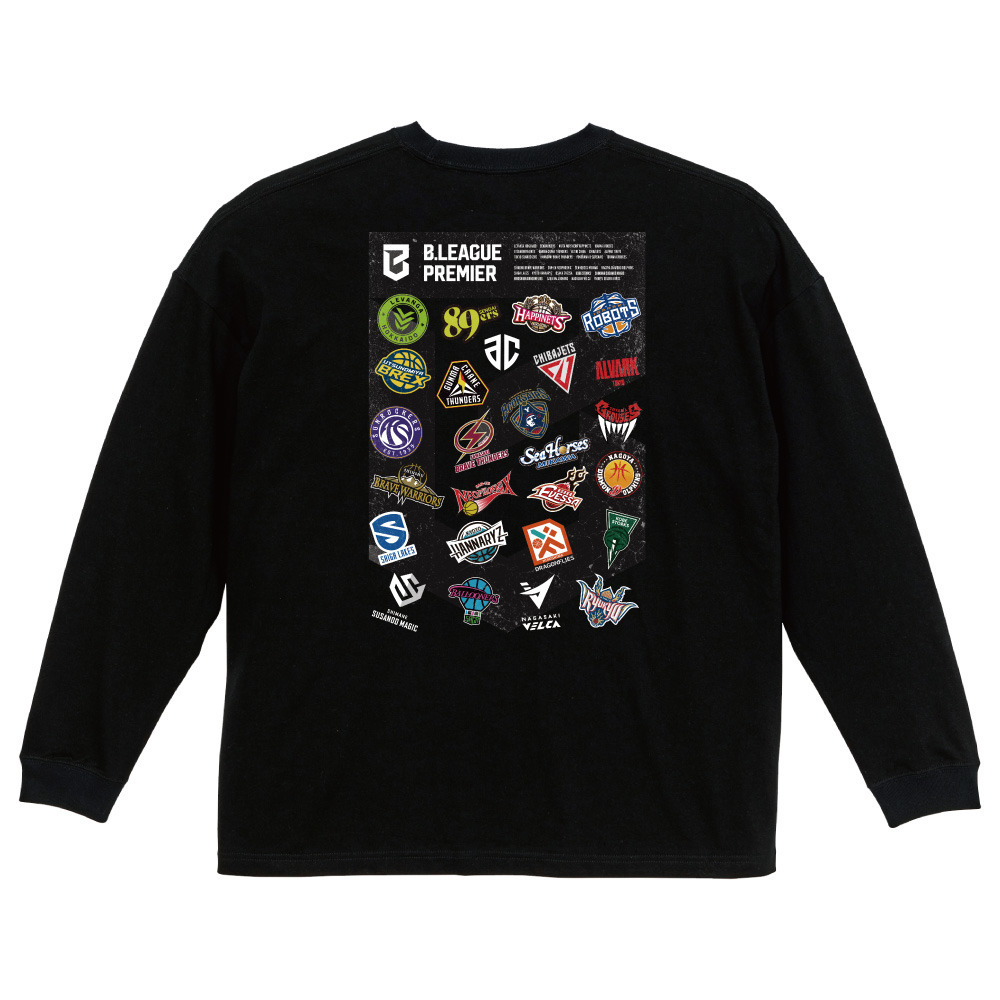 B.PREMIER ALL LOGO LONG SLEEVE Tシャツ 詳細画像 ブラック 2