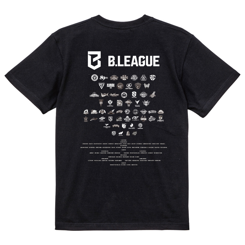 B.LEAGUE ALL LOGO Tシャツ 詳細画像 ブラック 2