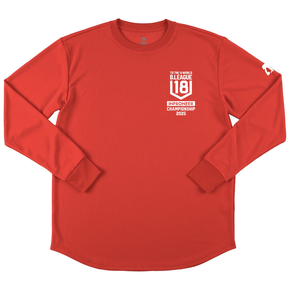 インフロニア B.LEAGUE U18 CHAMPIONSHIP 2025　記念スポーツTシャツ(長袖) 詳細画像 レッド 1