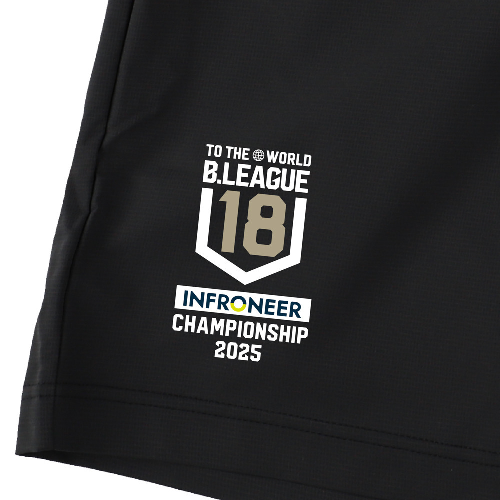 インフロニア B.LEAGUE U18 CHAMPIONSHIP 2025　アウトコートパンツ 詳細画像 ブラック 2