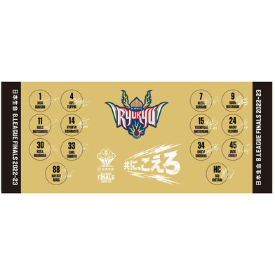 日本生命 B.LEAGUE FINALS 2022-23  フェイスタオル 琉球ゴールデンキングス