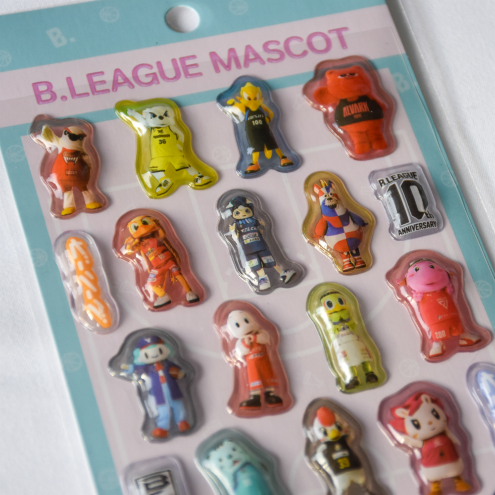 B.LEAGUE MASCOT ぷっくりシール 詳細画像 1カラー 3