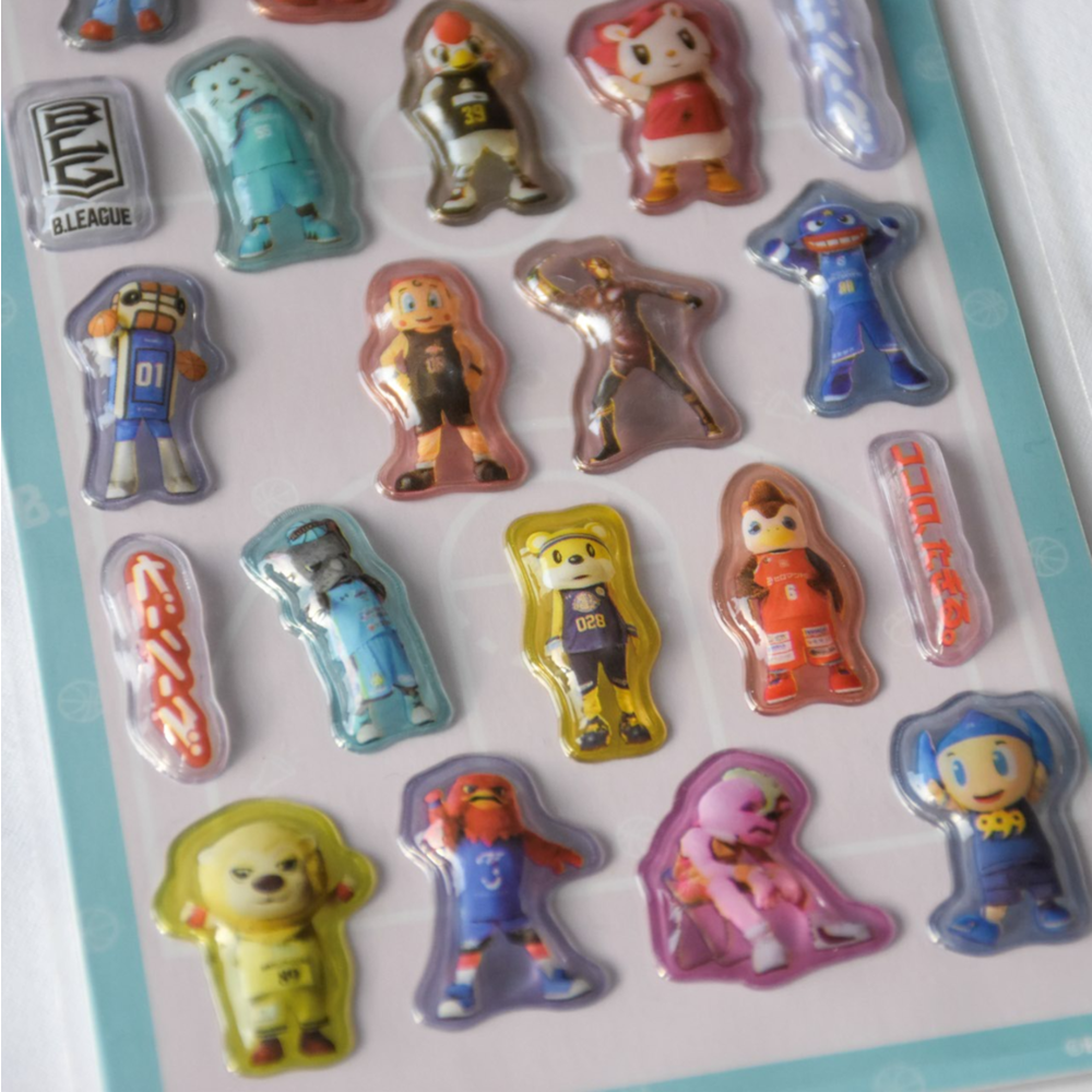 B.LEAGUE MASCOT ぷっくりシール 詳細画像 1カラー 4