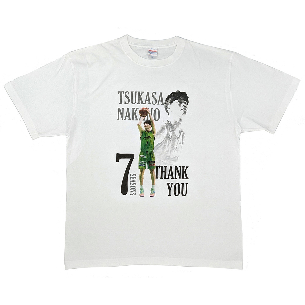 【オーダー商品】中野選手7シーズン サンクスTシャツ 詳細画像 WHITE-A 2