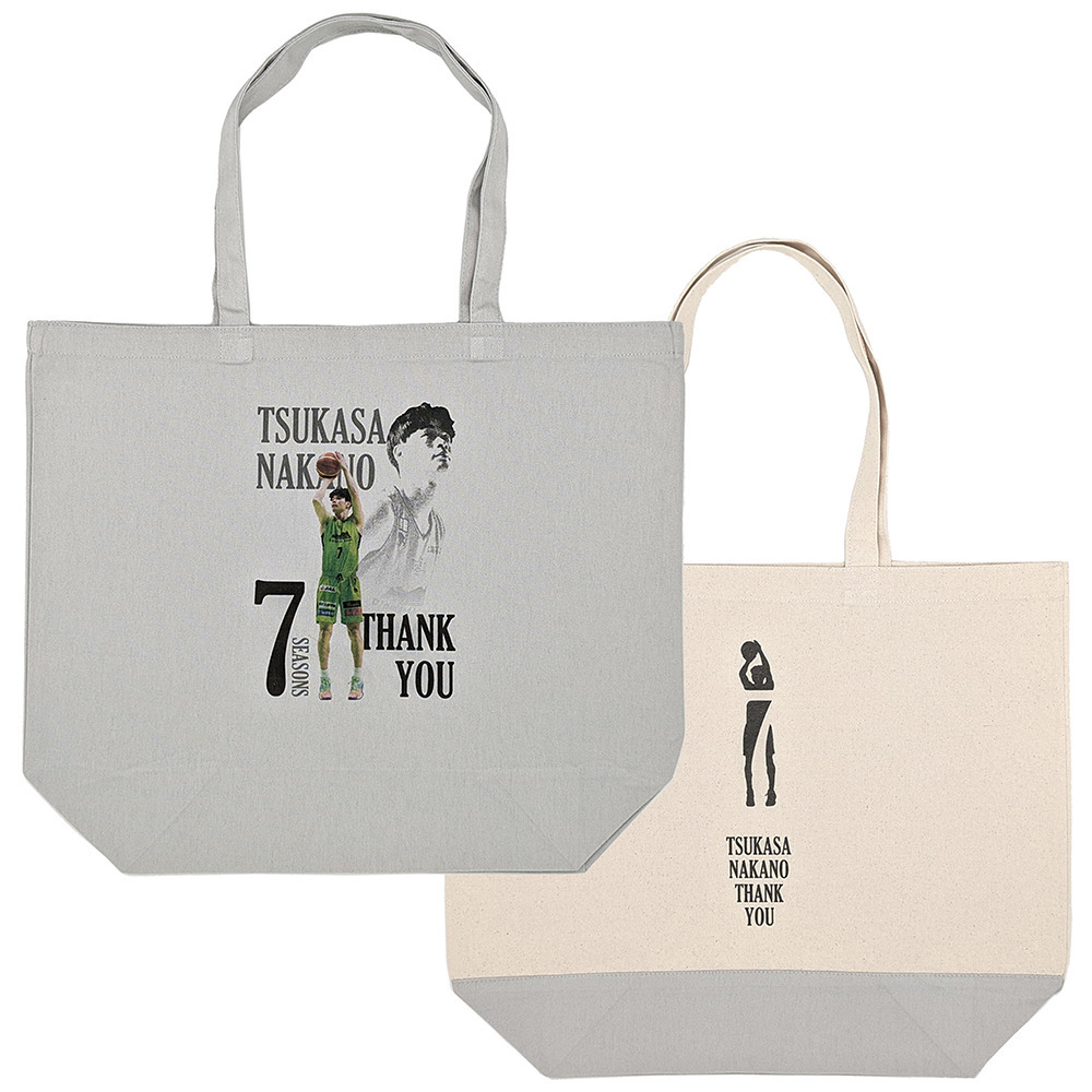 【オーダー商品】中野選手7シーズン サンクストートバッグ 詳細画像 ナチュラル/ライトグレー 1