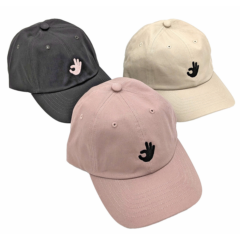 3POINT ロゴ刺繍キャップ 詳細画像 ブラック 1