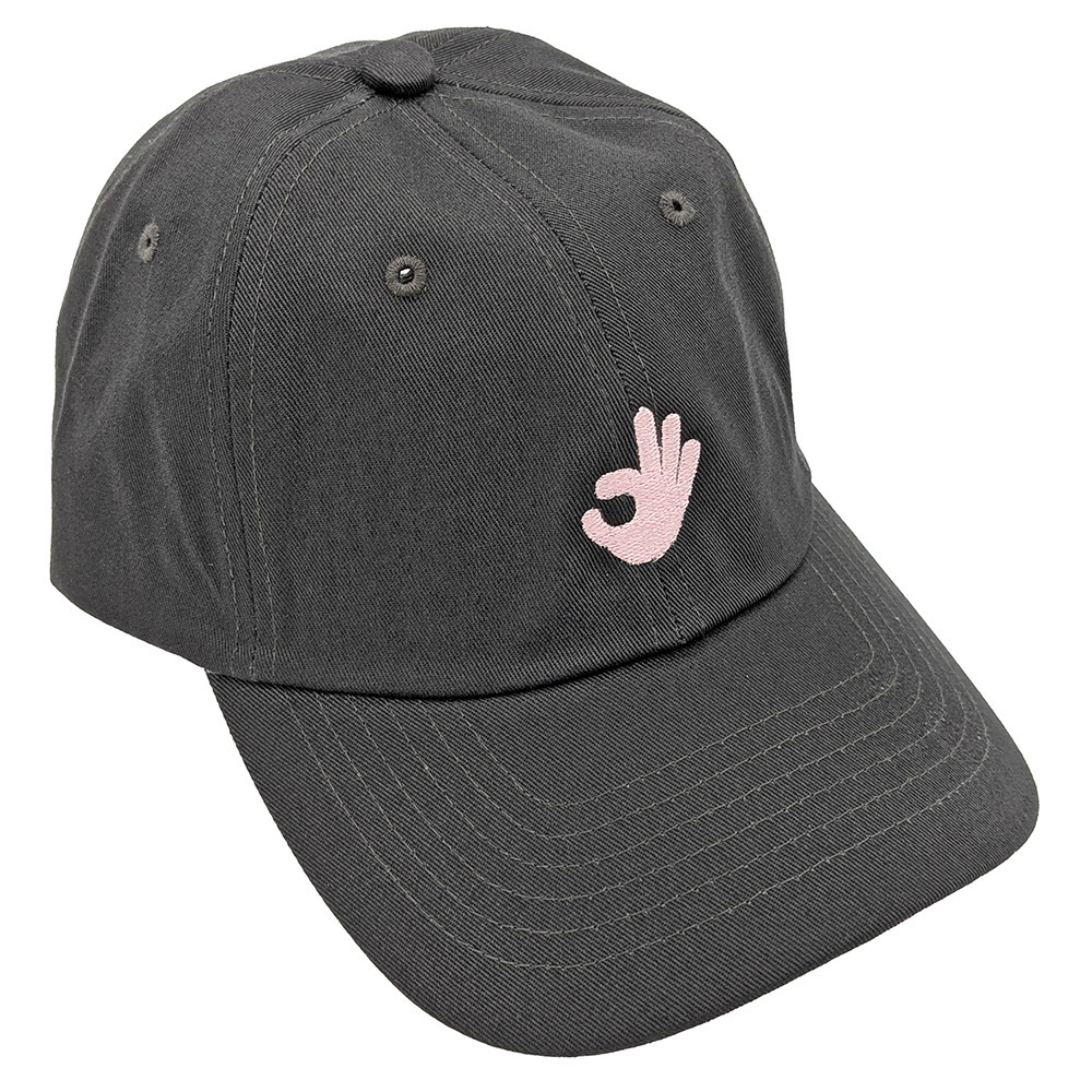 3POINT ロゴ刺繍キャップ 詳細画像 ブラック 2